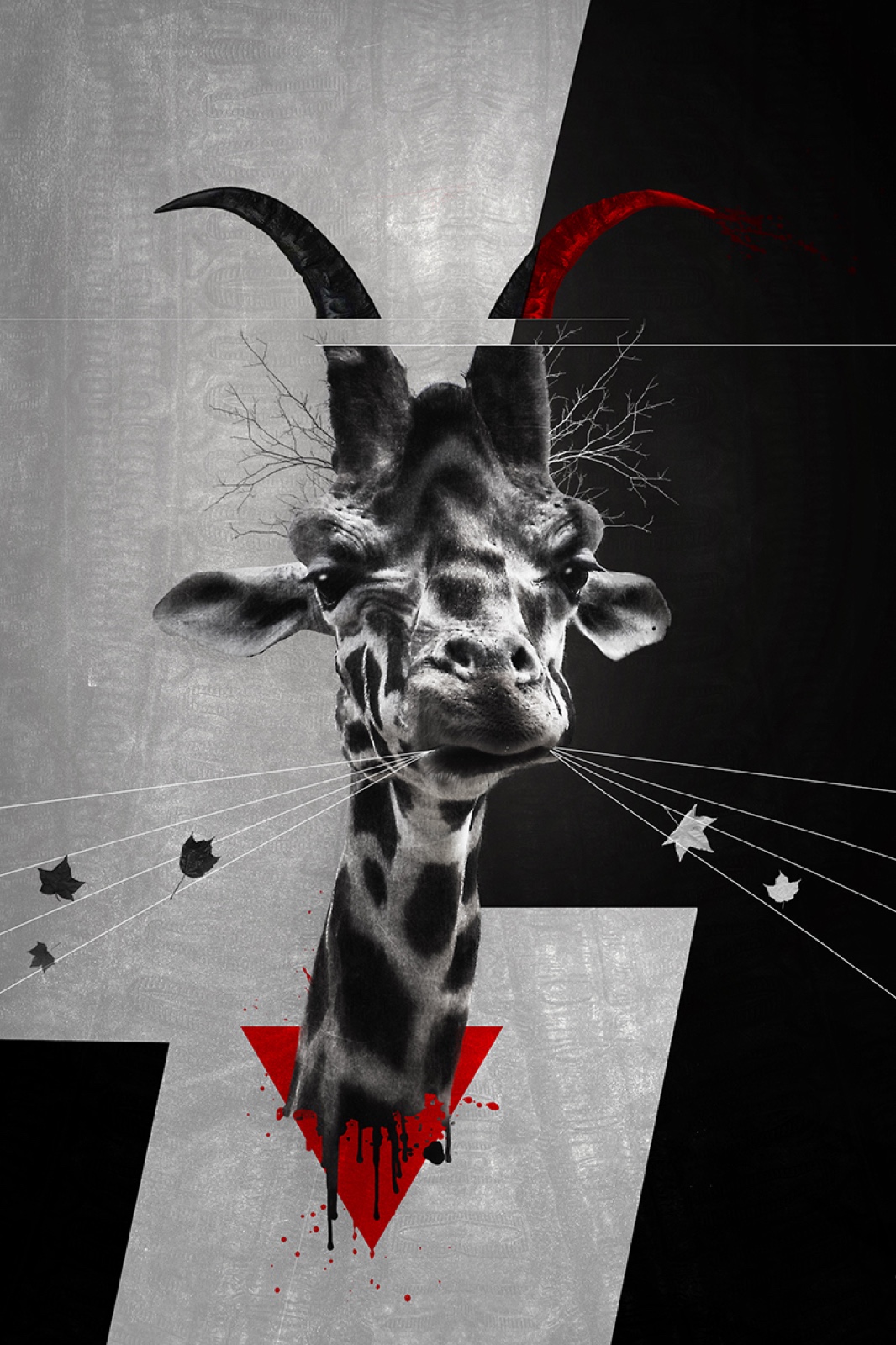 Giraffe, Kunstwerk von Katja Casper