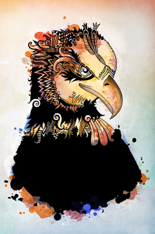 Der Weißkopfseeadler, Kunstwerk von Katja Casper