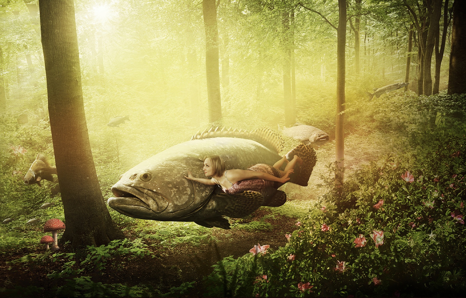 Waldfische, Kunstwerk von Katja Casper