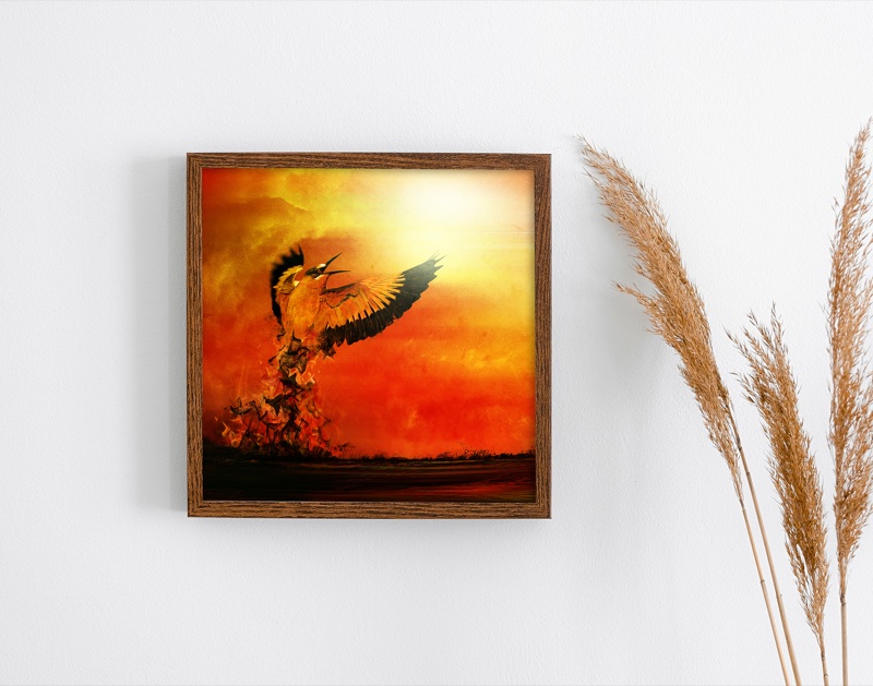 Phoenix, Kunstwerk von Katja Casper