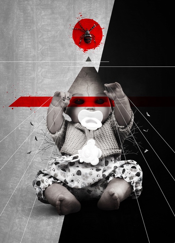Spooky Baby, Kunstwerk von Katja Casper