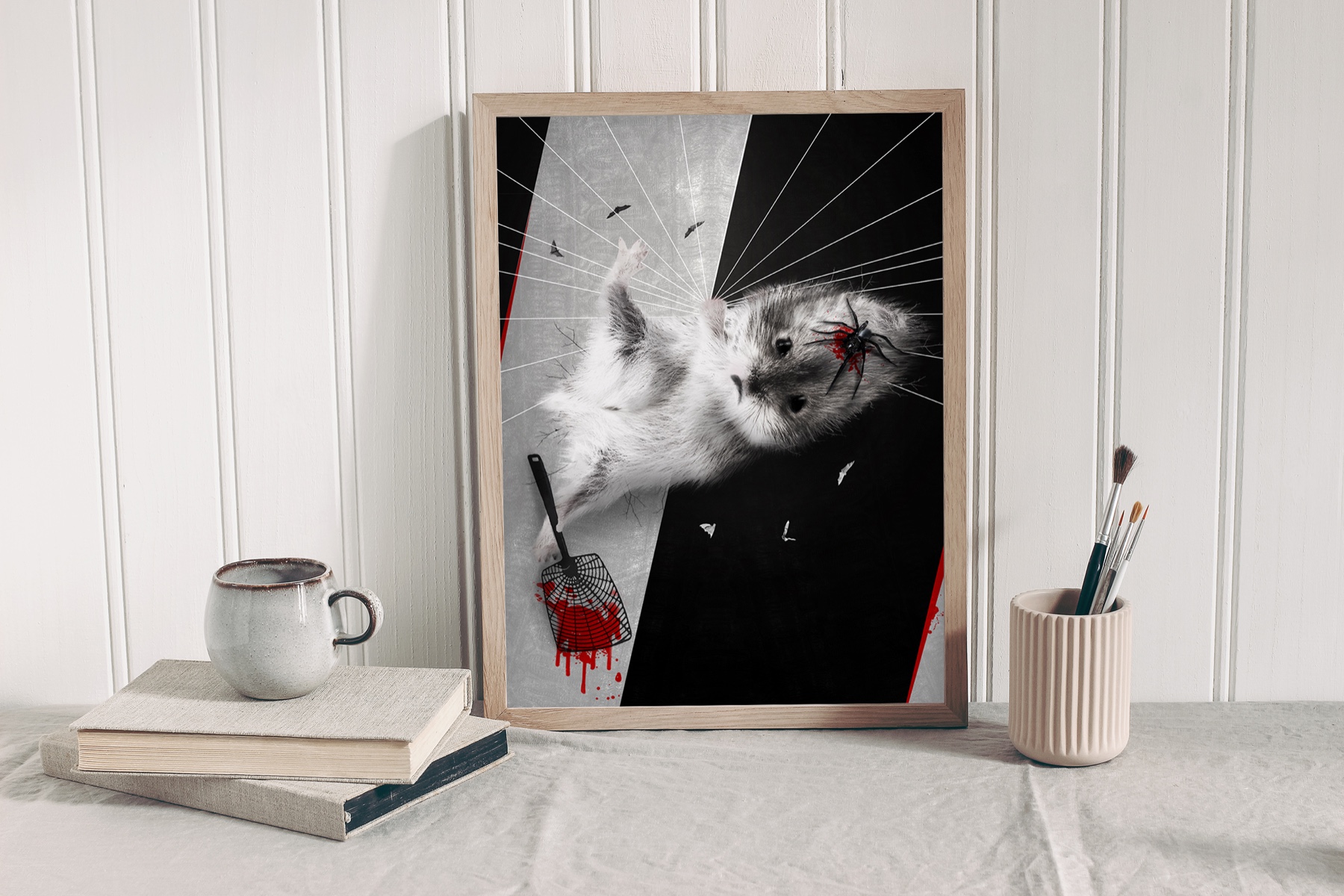 Triplex Hamster, Kunstwerk von Katja Casper