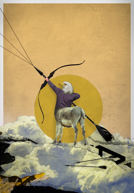 Zodiac Schütze, Kunstwerk von Katja Casper